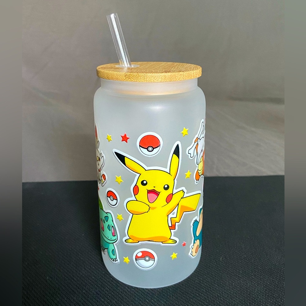 Pokémon Custom Glass Tumbler